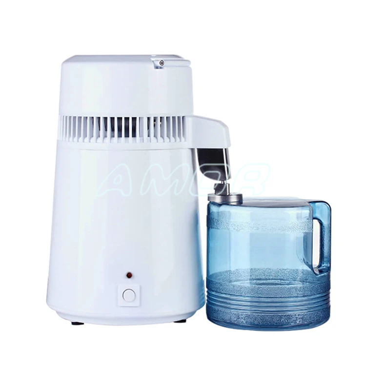 White Stainless Steel Home Water Distiller with 4 Liter Jug