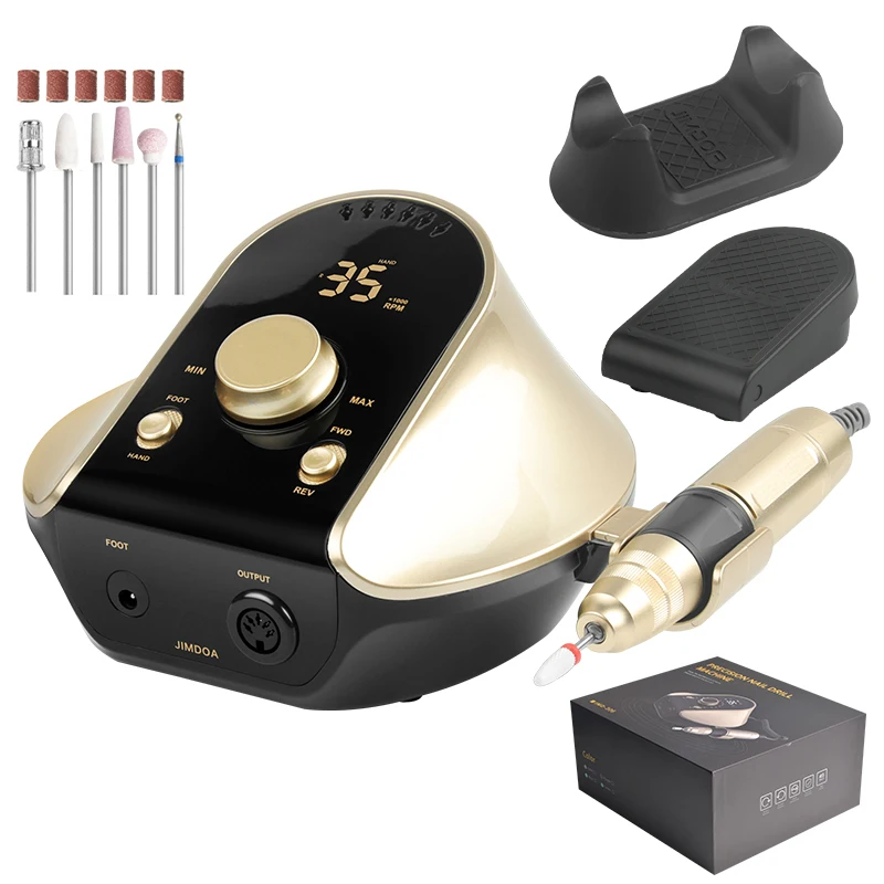 Nail Salon Strong Power Manicure 35000rpm Professional Electric Professional Machine Nails Drill