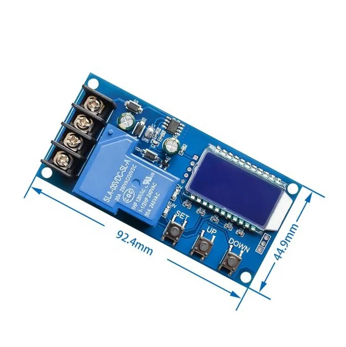 DC 6-60v 30A Storage battery Charging Control Module Protection Board Charger Time Switch LCD Display XY-L30A