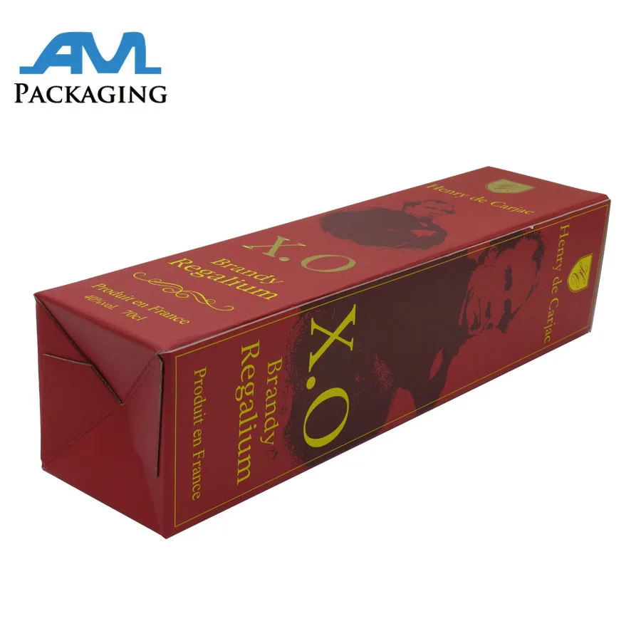 wholesale snap lock bottom box packaging gift black cardboard liquor boxes for bottles of wine