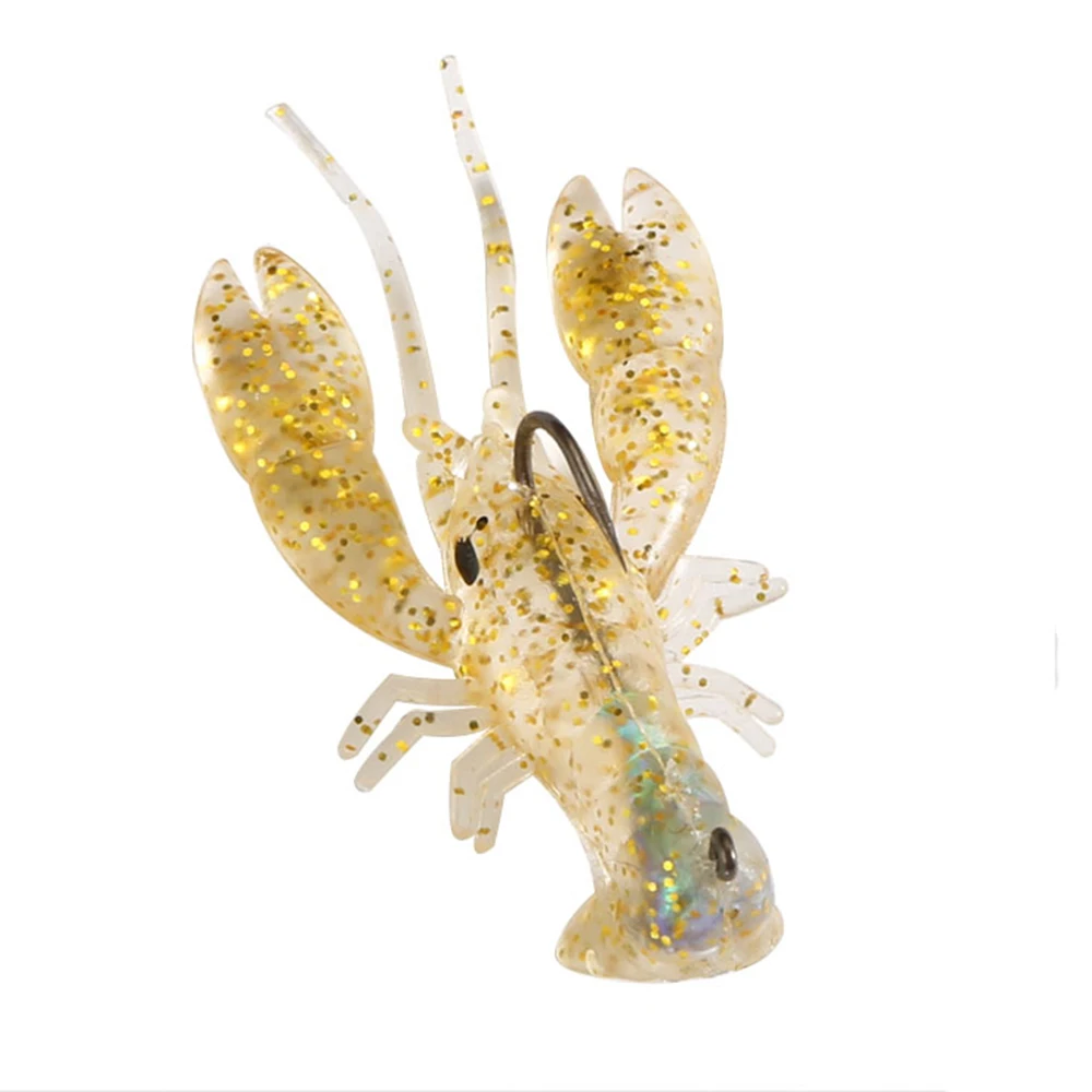 Newbility 50mm 4.6g zander lure crayfish bait soft plastic shrimp lure