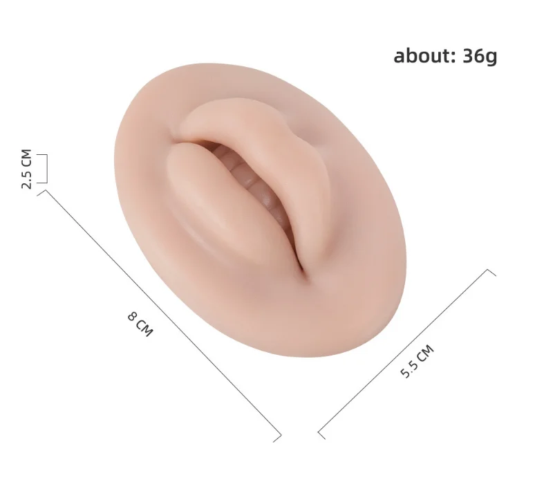 Plastic Soft Silicone Microblading 5D Realistic Lip Blush Mold Permanent Makeup Tattoo Lip Practice Skin For Beginner Training