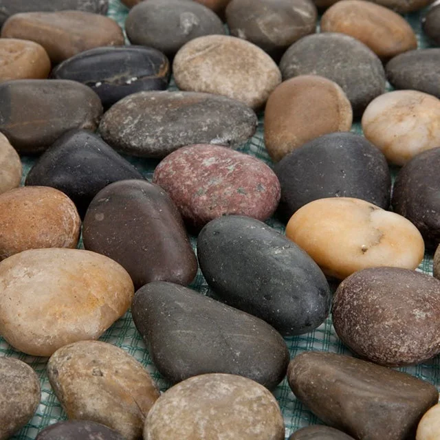 Lawn Garden Round Decorative Pebble stepping stones mat