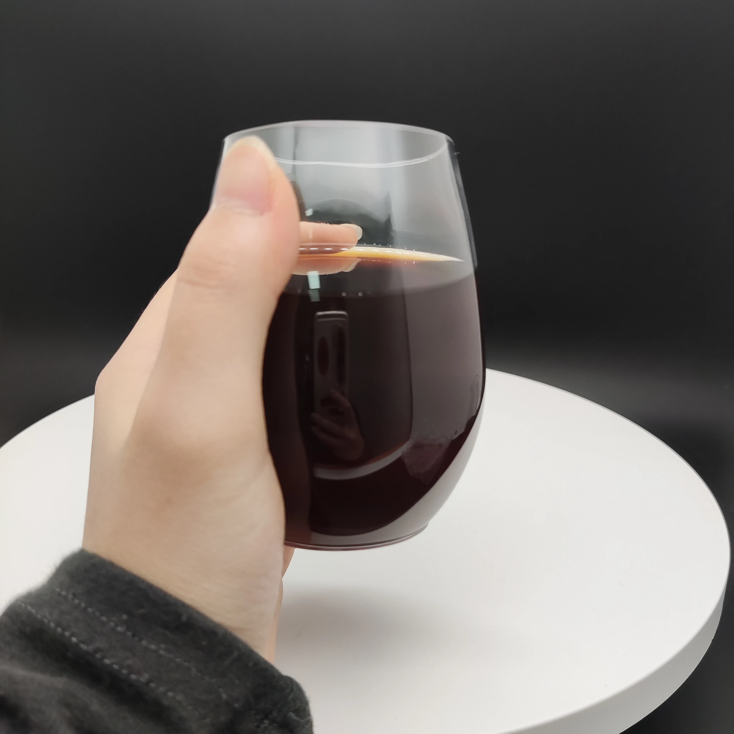 2/5/6 Oz Ps Plastic Wine Glasses Disposable Cup for Dessert and Drink