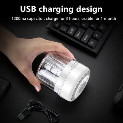 portable wireless electric mini storage container garli cnutmeg wasabi grater zester chopper
