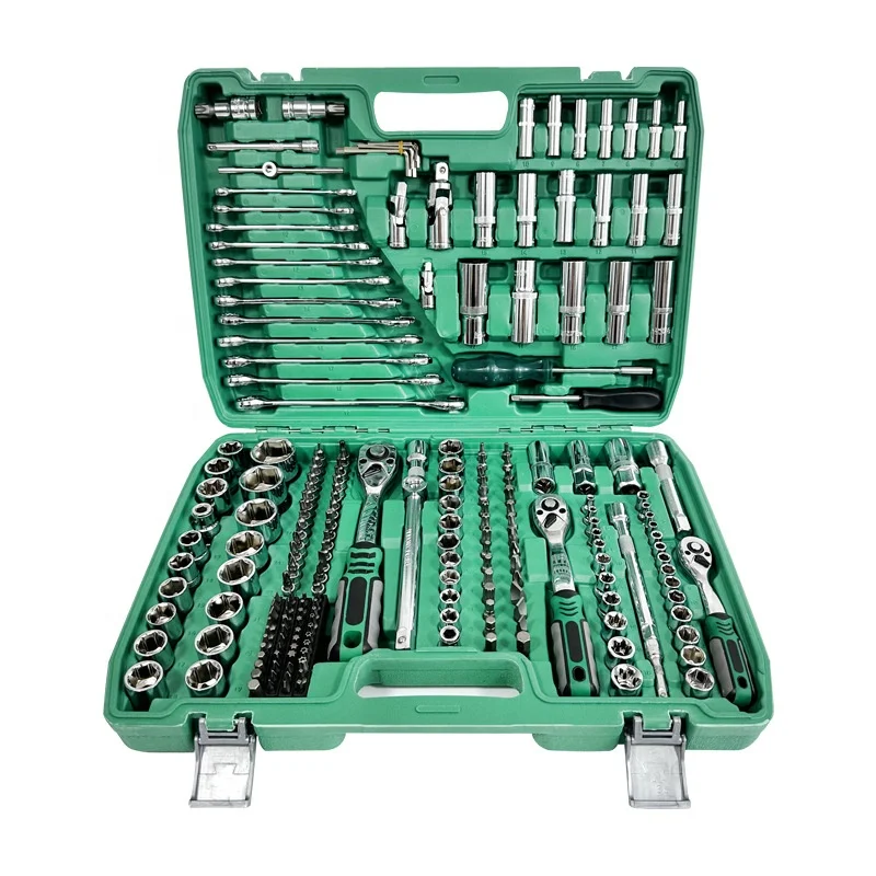 216pcs Hand Tools Set Box 72 Teeth Ratchet Wrench Socket Professional Herramientas Mechanical Spanner Car Mechanics Tool Sets