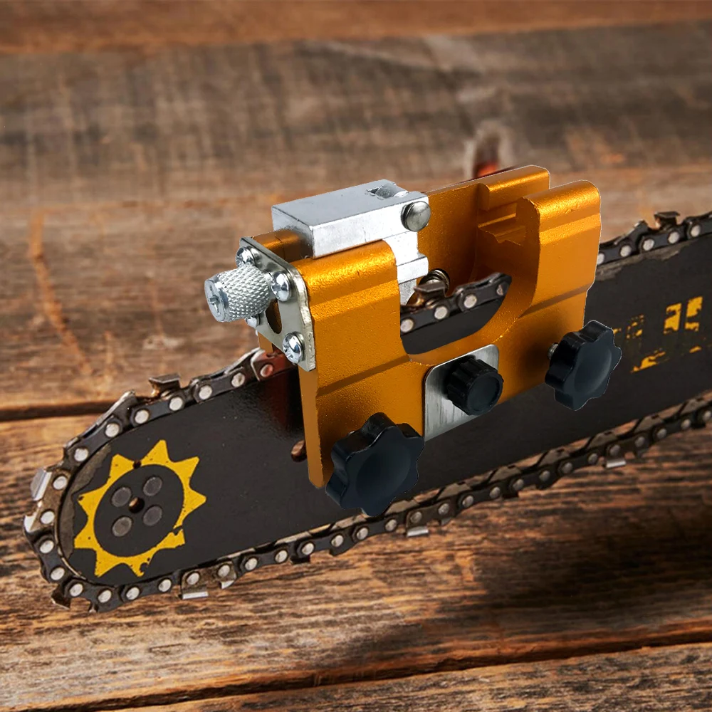 Portable Household Tool With Guide Bracket Hand Chain Grinder Chain Clip Hand Chain Grinder Woodworking tool