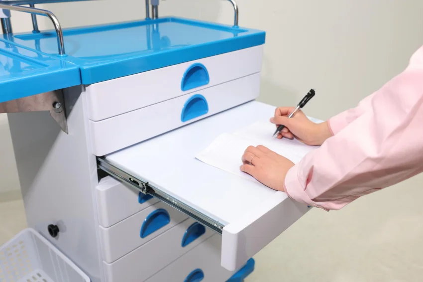 MT MEDICAL Hospital High Quality  Mobile Medicine Trolley With Silent Wheels Clinic Hot Selling Hospital  Cart