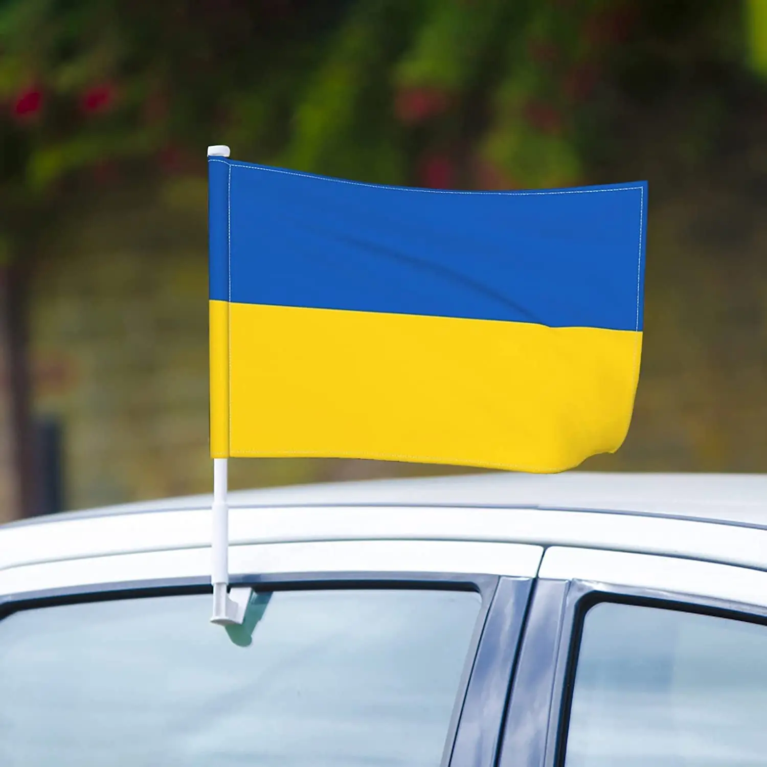 12*18inch Double Sided Small polyester Ukraine Trident Garden Flags Double-Sided garden flag