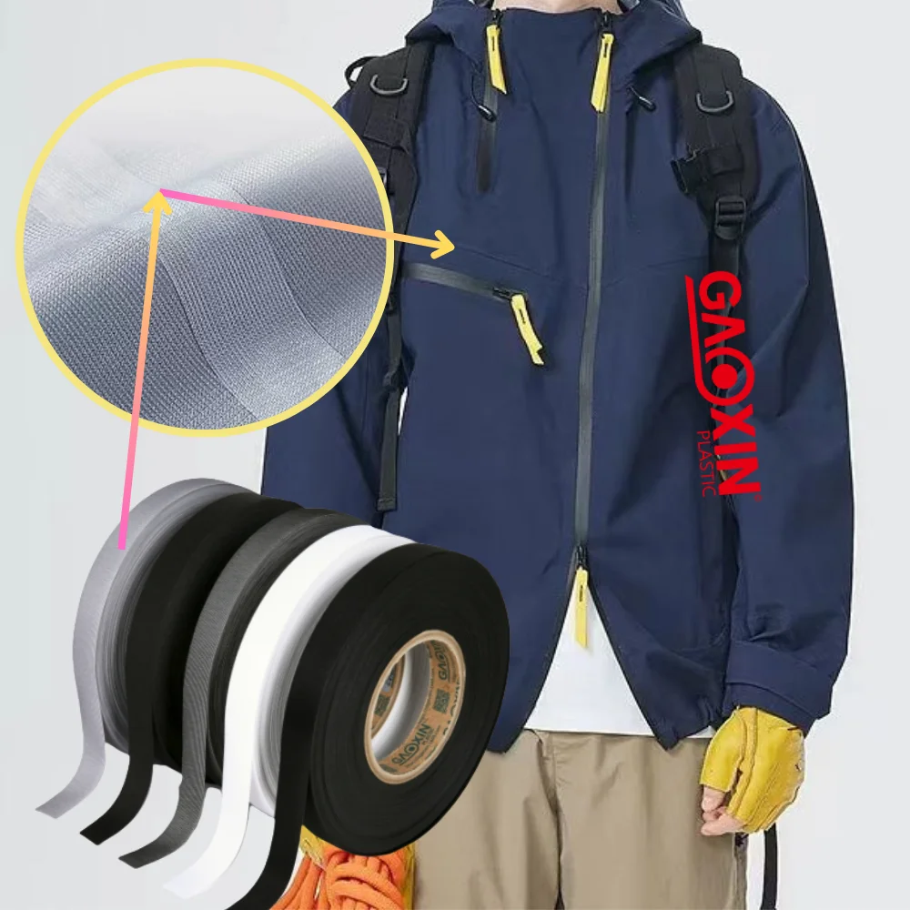 Waterproof Hot Melt Floating Veil or 20D/30D Nylon 3-Layer Seam Sealing Tape for Outdoor Jacket Camouflage Anorak Hiking Shoes