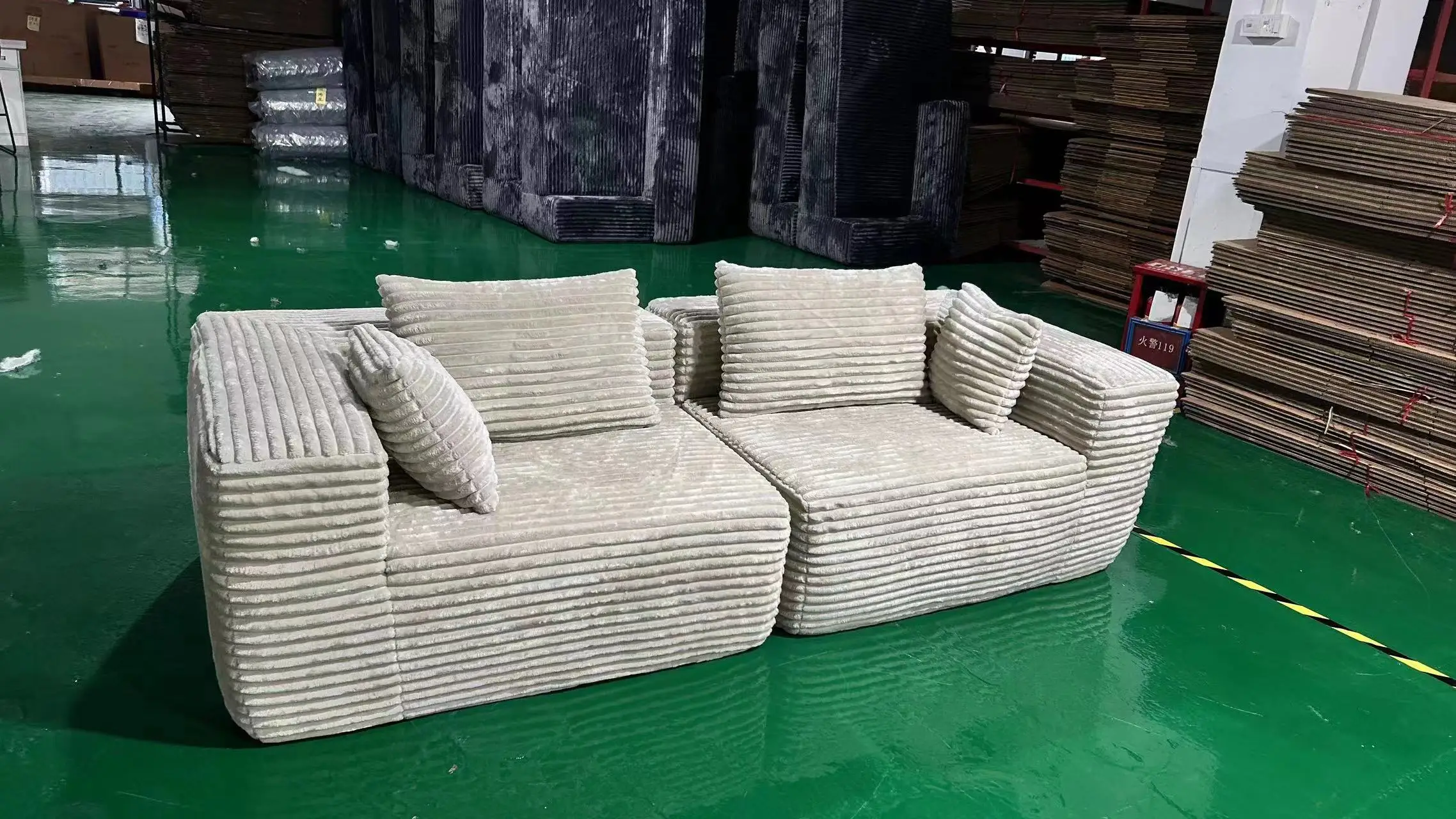 KEHUI Luxury Fabric Sofa Sets for home living room Furniture Sofas Style Decorative Compression Vacuum Luxury Fabric Sofa