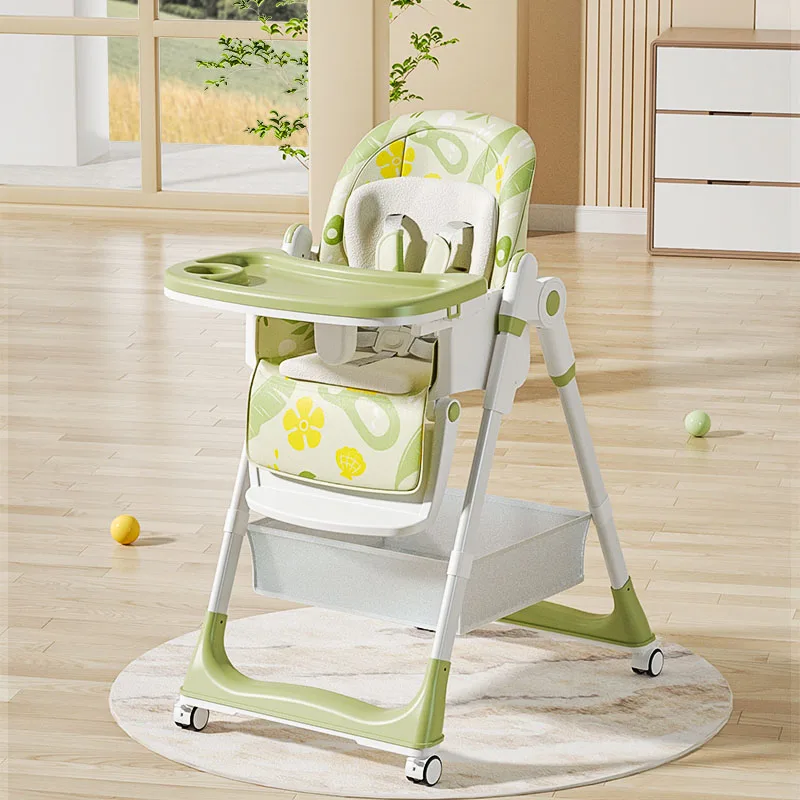 Multifunction Restaurantl Foldable High Chair Baby Dining Chair Booster Seat Foldable Baby Feeding Chair