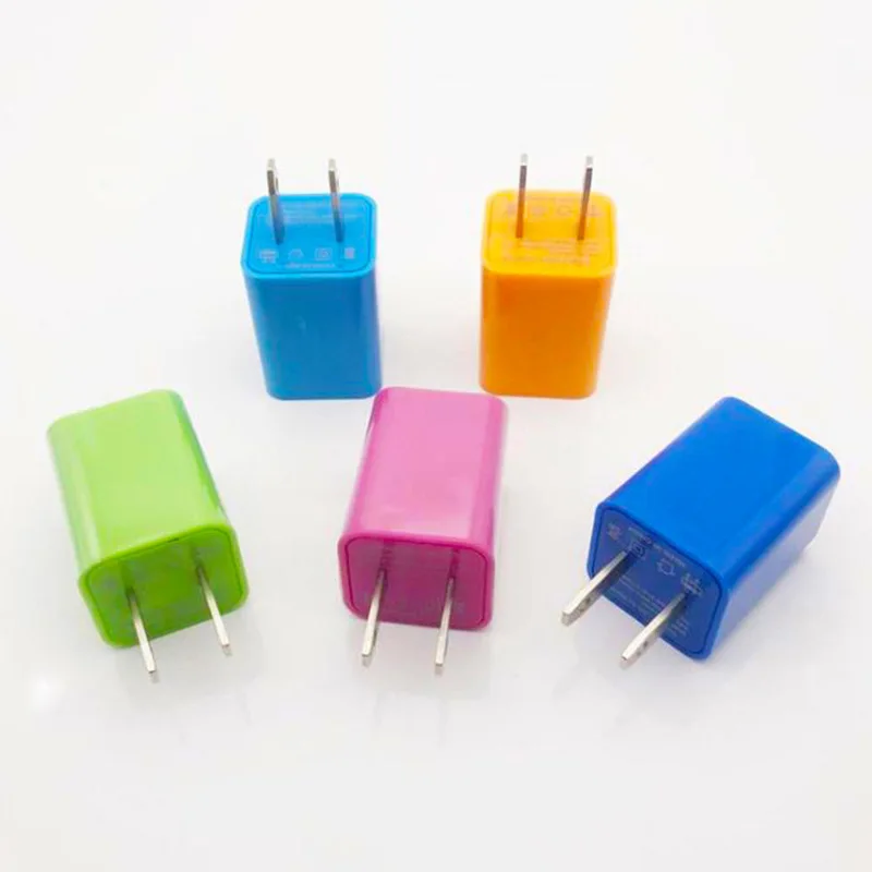JCX/2023 Wholesale Slim  5V 1A 2 USB 2 Ports Travel Adapter Fast Charging USB Wall Charger