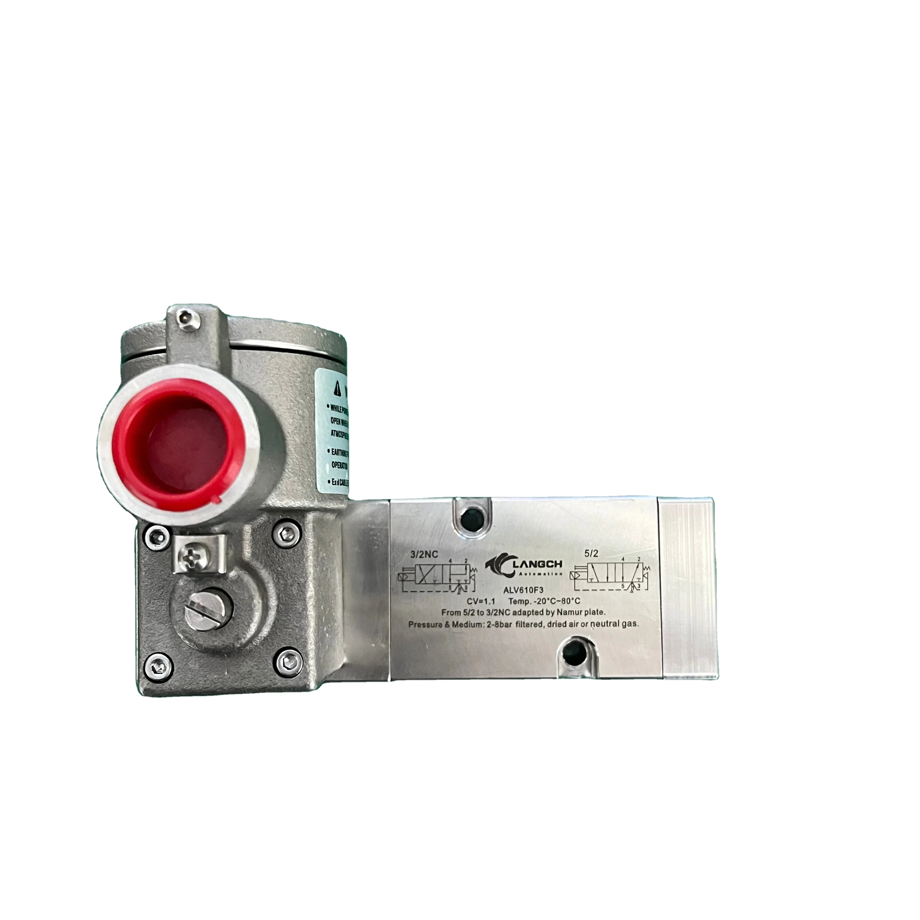 Высокое качество 3/2NC 5/2 Way ALV610F3 взрывозащищенный антикоррозийный пневматический клапан Соленоидный клапан