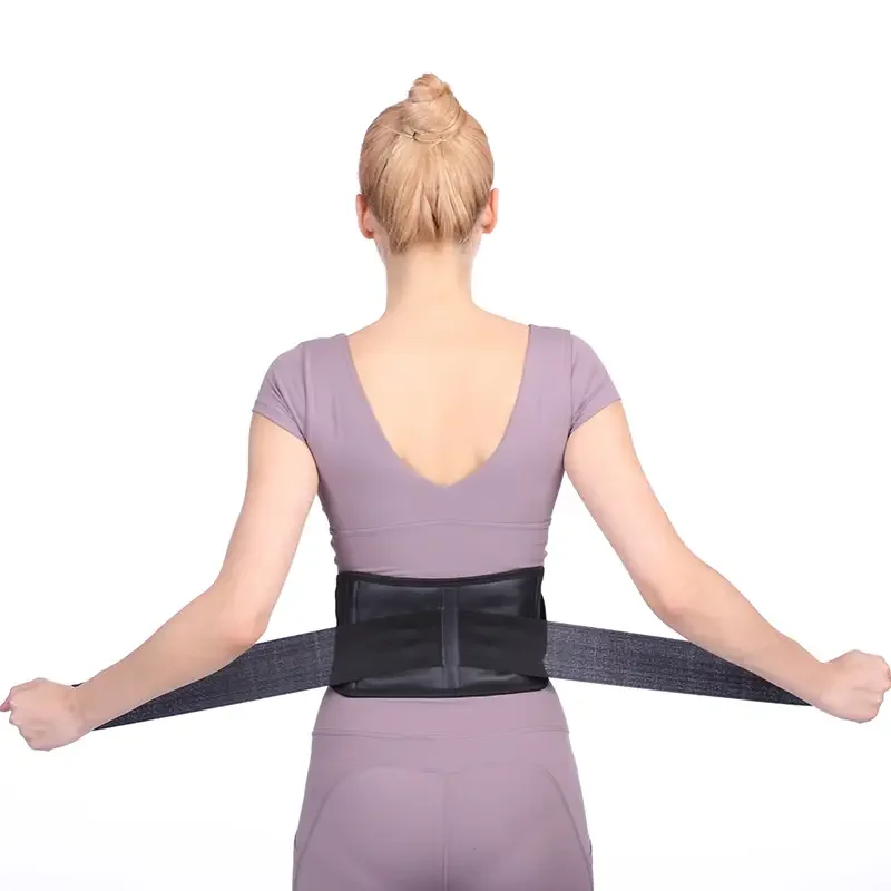 Waist Support Belt With Ceramic Lumbar Corset Medical Heat Self Heating Medicated Tourmaline Back Brace Band Tormilite Crystals