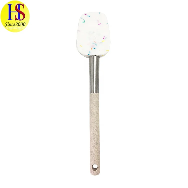 Heat Resistant Household Food Grade Mixer Ice Spoon Silicone Baking Cake Cream Scraper Spatula