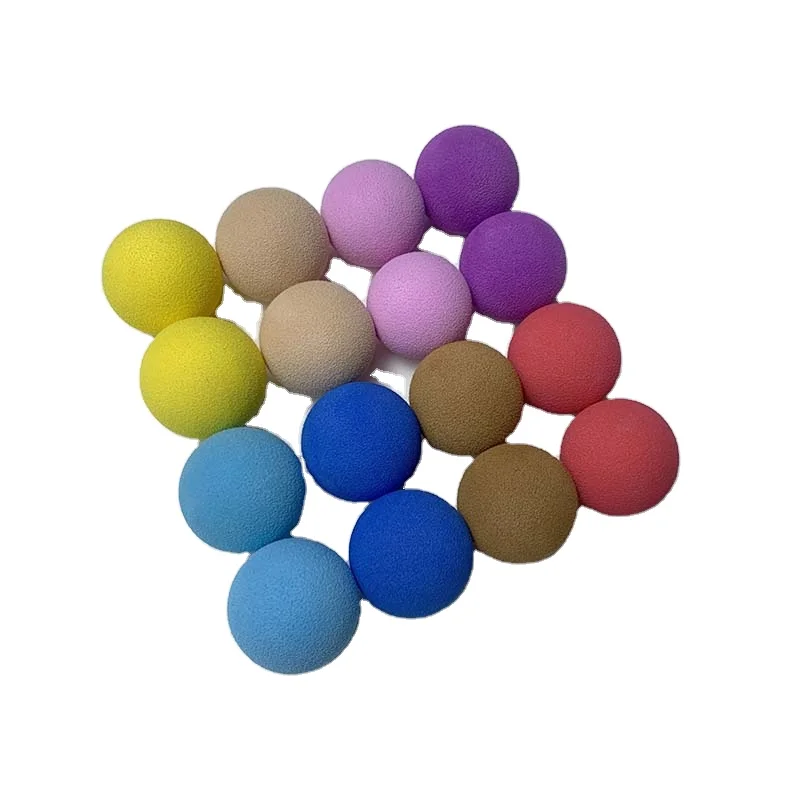 Hot Selling Colorful Elastic Rubber Band Bouncy Ball Solid High Rubber Balls Toy Unisex   Color  Eva  Ball