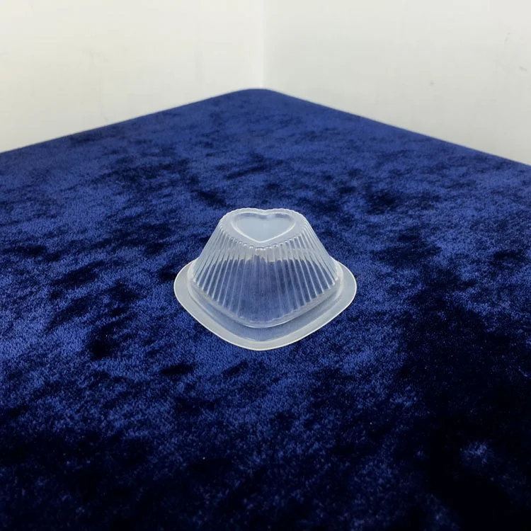 
25ml Clear Food Grade Mini Pudding Fruit Chocolate Square Shaped Plastic PP Cup With Cover 
