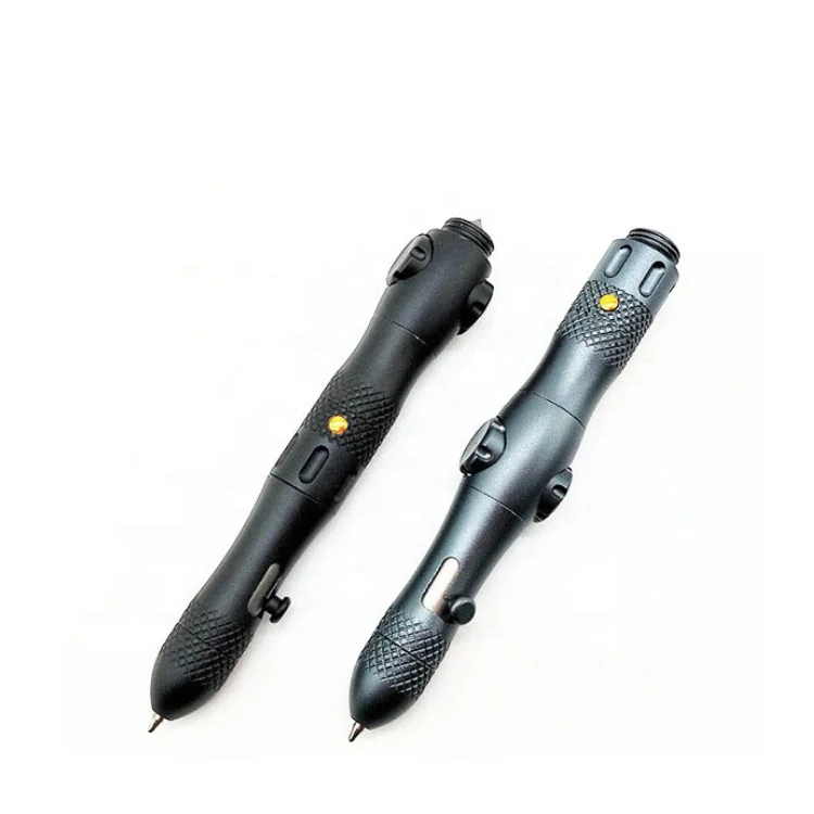 Multifunction Self Defense Tactical Pen with LED Light Emergency Glass Breaker Outdoor Survival Camping Security Tools