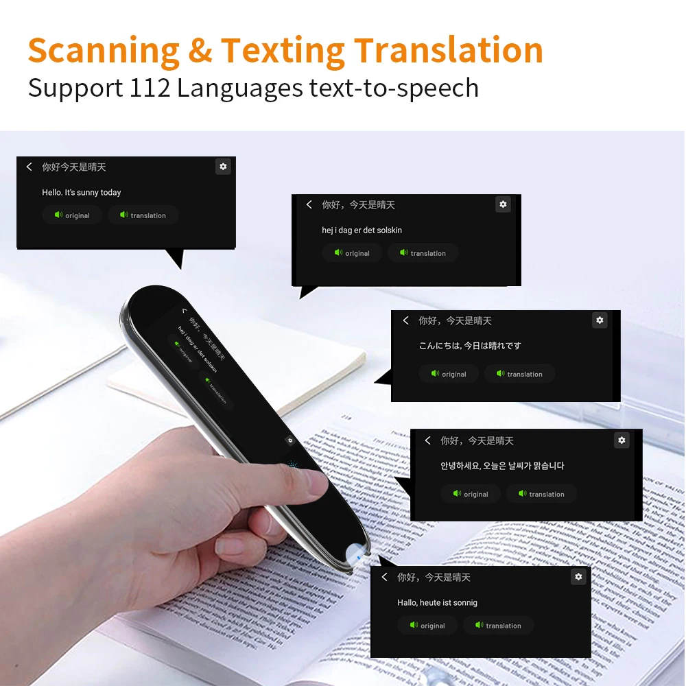 OCR scanning translation pen