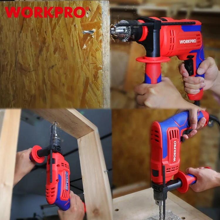 WORKPRO 13MM Professional Impact Drill Power Drill Tool Corded Electric Drill