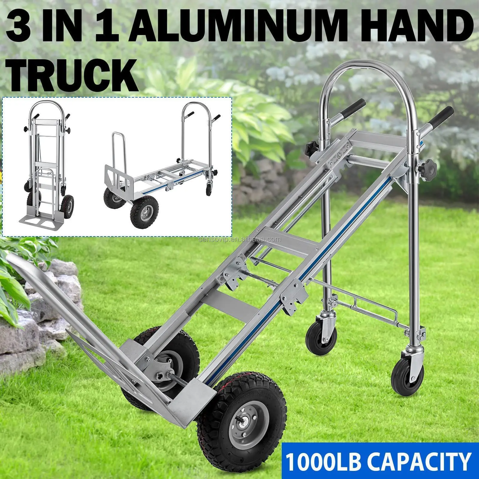 Multi-function Folding Luggage Trolley With Handle Available at Airport Hotel