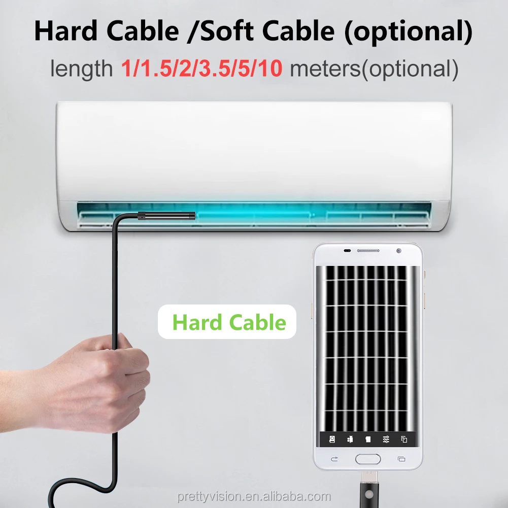 5 м мм 7 0 2 в 1 взаимный обмен данными между компьютером и периферийными устройствами эндоскоп камера с 480P гибкий IP67 из водонепроницаемого материала для Android портативный персональный компьютер