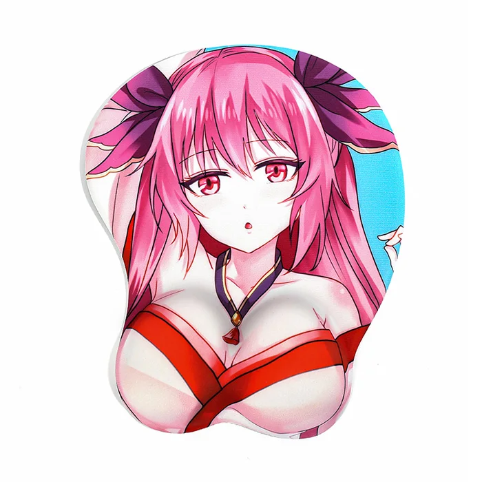 Vograce Factory Wholesale Promotional Logo Printed Custom Anime  Rubber 3D Water Proof Gaming Computer Mouse Pad