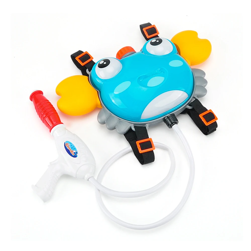 Kids summer fireman military plastic pumping water gun with backpack