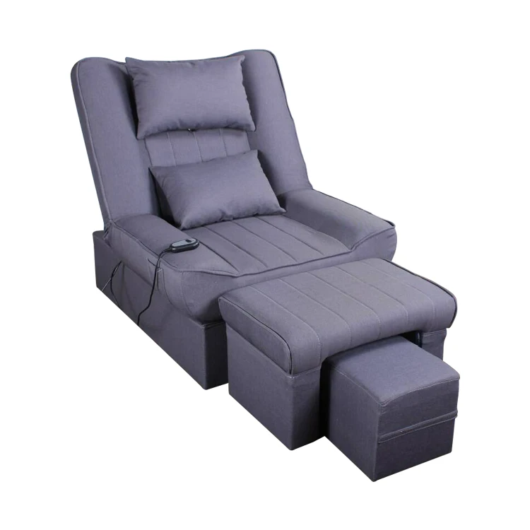 Hot Sale Spa Leather Massage Sofa Body Massager for Salon Use Hair Salon Furniture with Foot Bath Feature