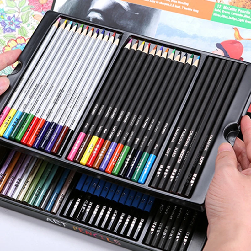 
High quality Art Supplies Professional Students Painting Drawing Sketching Pencils Set 