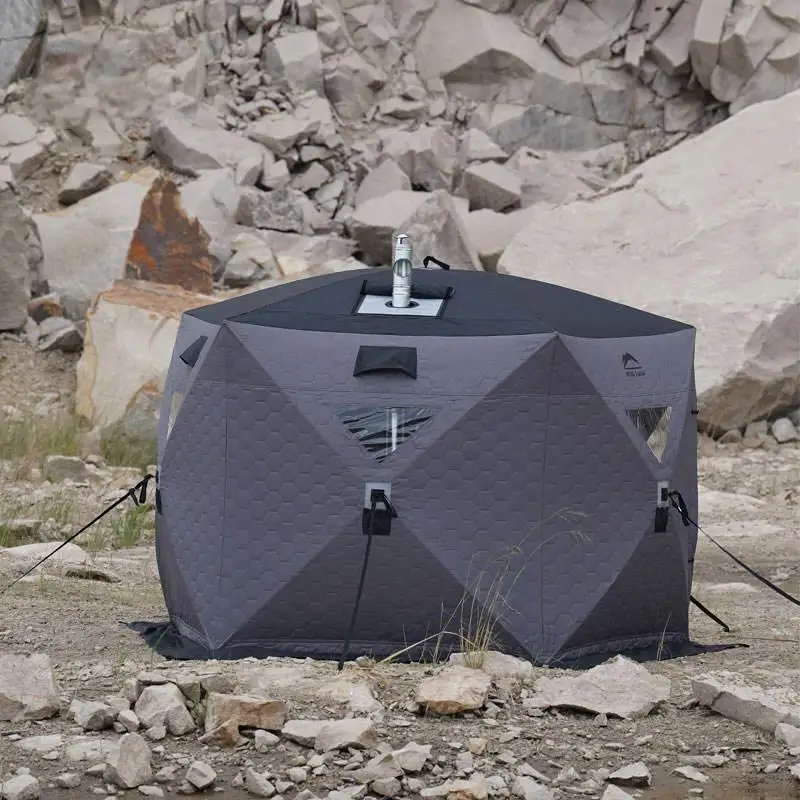 Factory Outdoor 210D Oxford Automatic Pop Up sauna tent Ice Fishing Camping steam House Portable Sauna Tent with heat stove