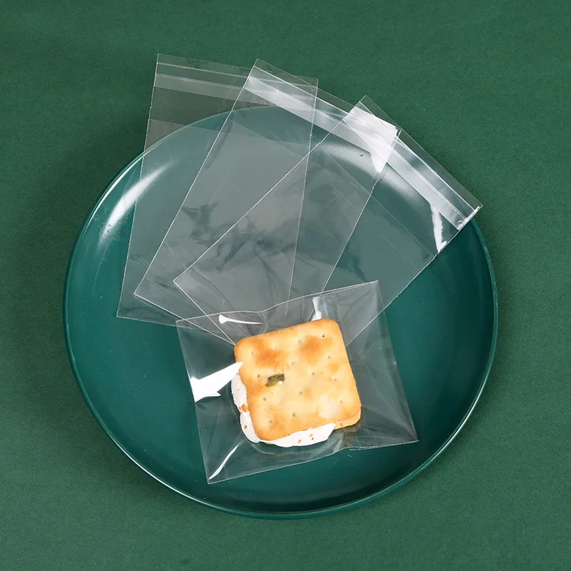 5*5cm 7*7cm  10*10cm 14*14cm plastic frosted Polka dot Sakura plain baking cookies cranberry biscuit self sealing sachet