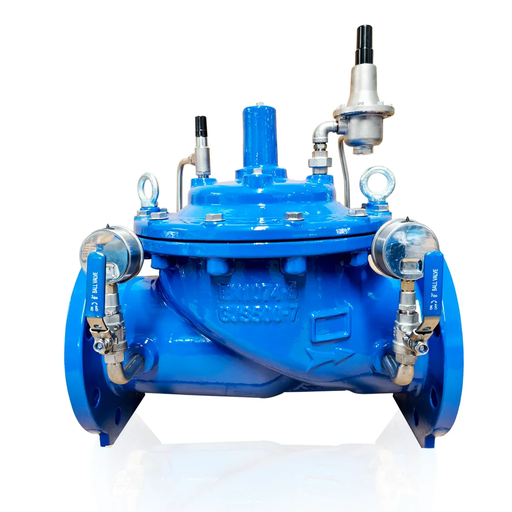 Factory supply tap water pressure reducing valve stainless steel flange fire control valve pressure regulator valve