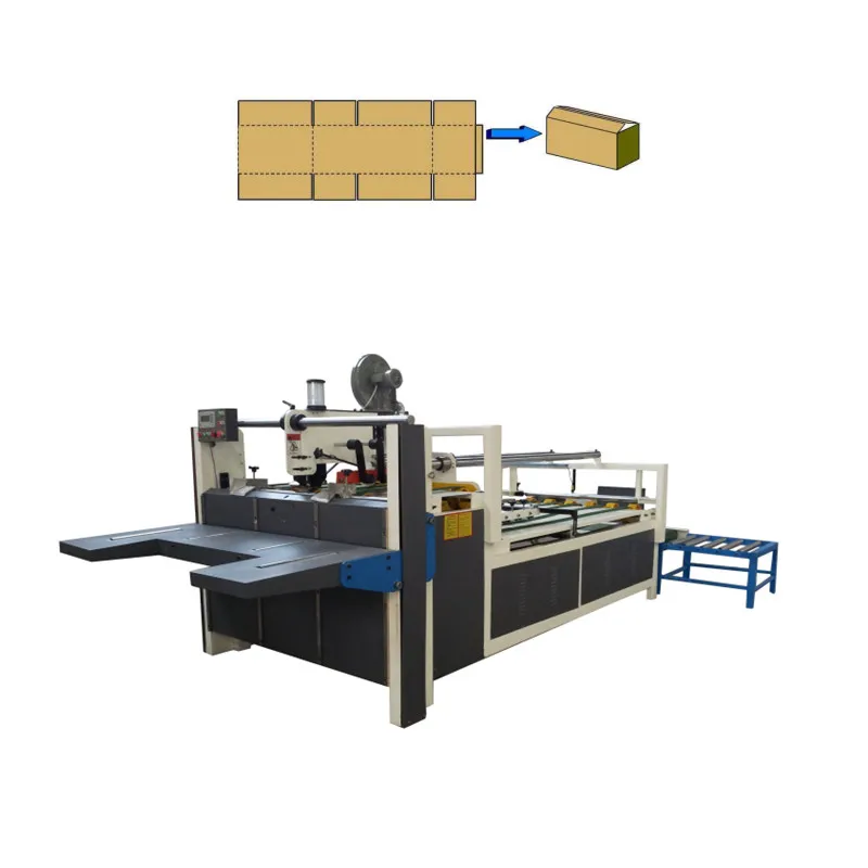 Wholesale  semi auto corrugated cardboard carton box folder gluer machine