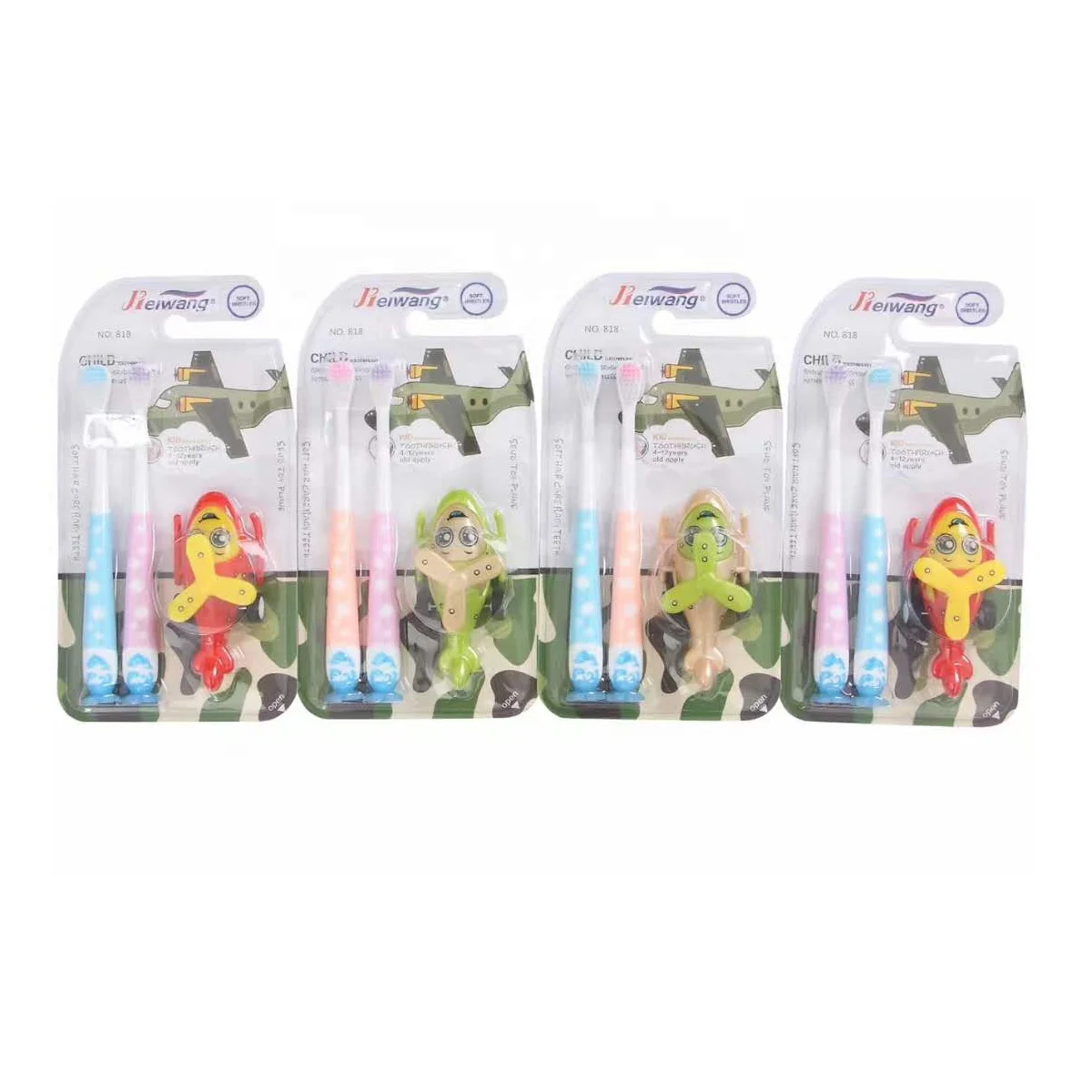 
Cute Small Head Soft Holder Kids Toothbrush With Suction 