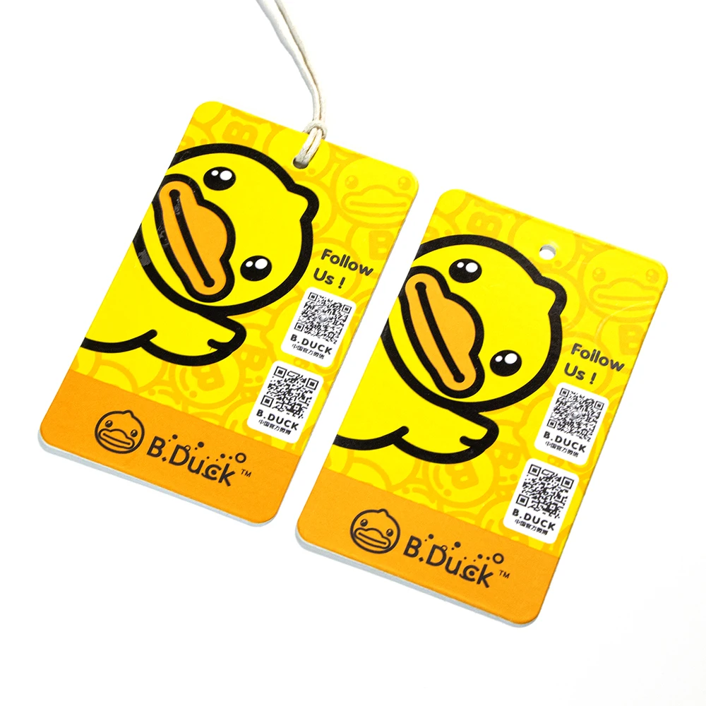 Name Logo Brand Tags Kraft Paper Tags Metal Eyelet Clothing Hang Tags Custom Free Design Printing