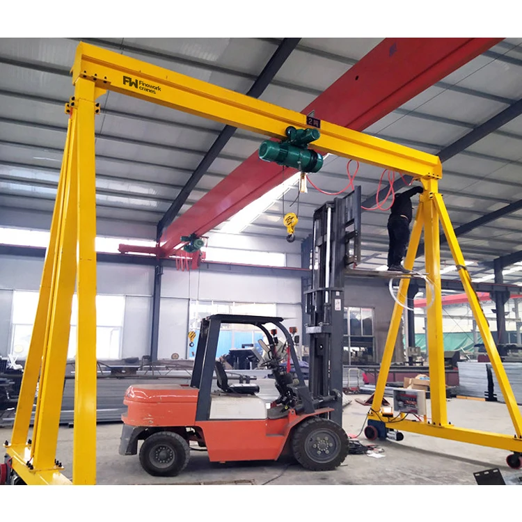 Small crane gantry portable mini gantry crane 5 ton 7ton 10 ton