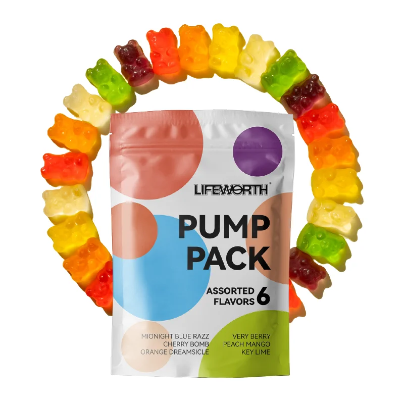 Lifeworth oem creatine monohydrate gummies BCAA pre workout gummies weight gain gummy candy gym supplement
