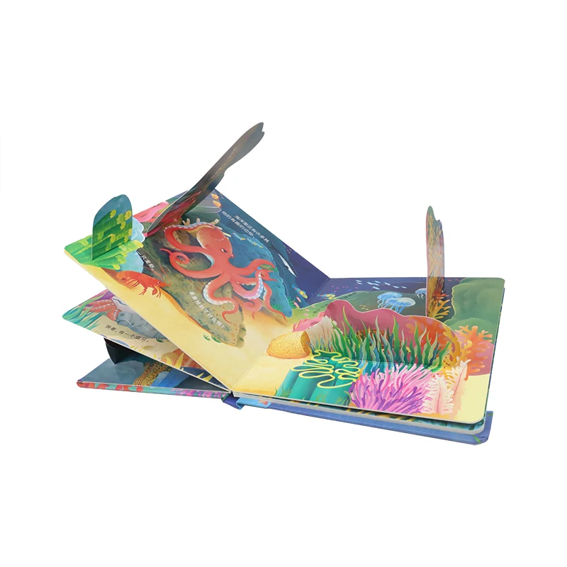 Pop up Books Customized English Story Educational 3D Offset Printing Customization Oem Hot Sale Kids Baby for Children Art Paper