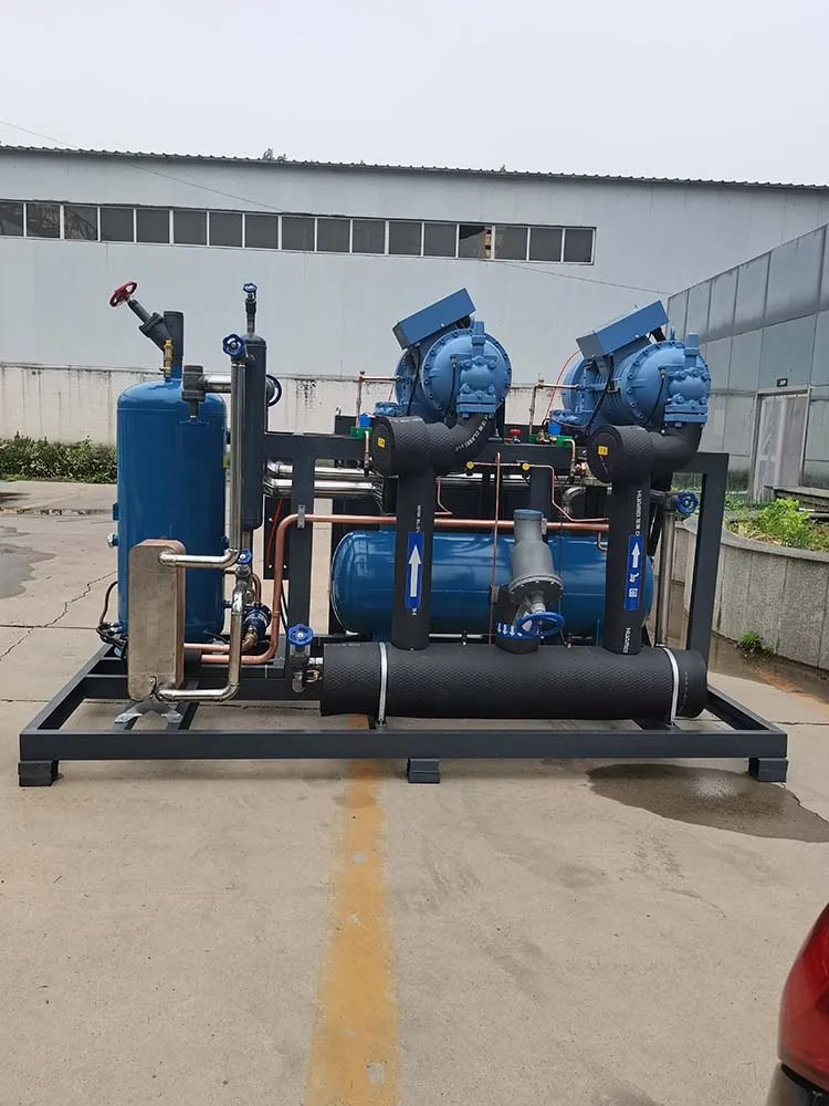 Semi-hermetic Three Paralleled Condens Unit Price Air-cooled Evapor Refrigeration Screw Compressor Condensing Unit of Refcomp