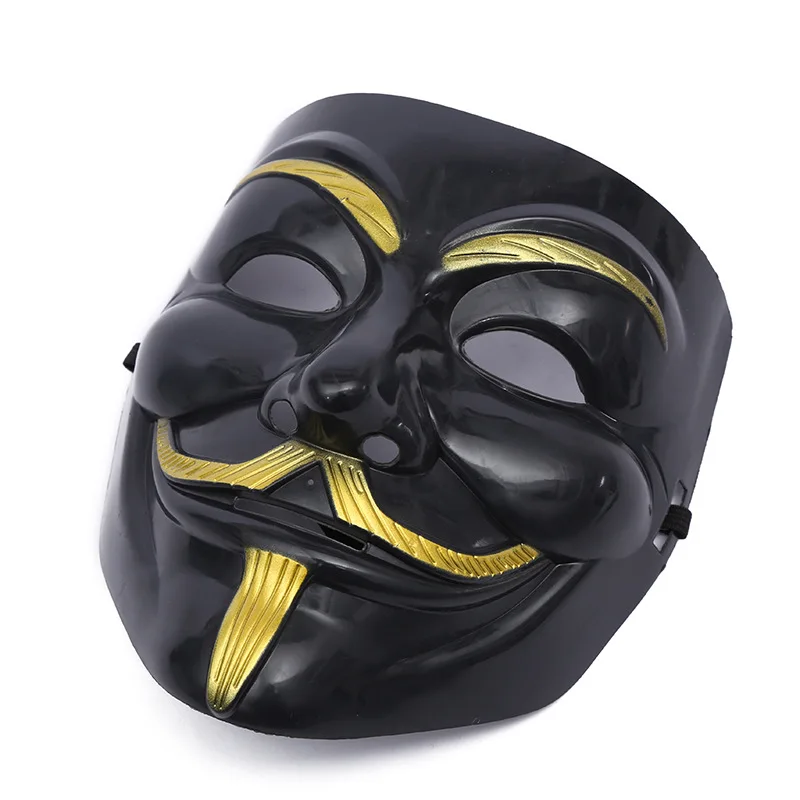 Halloween Party V Mask Decoration Wholesale Festive Atmosphere Thriller Halloween Horror Dress Up Props V Face Mask