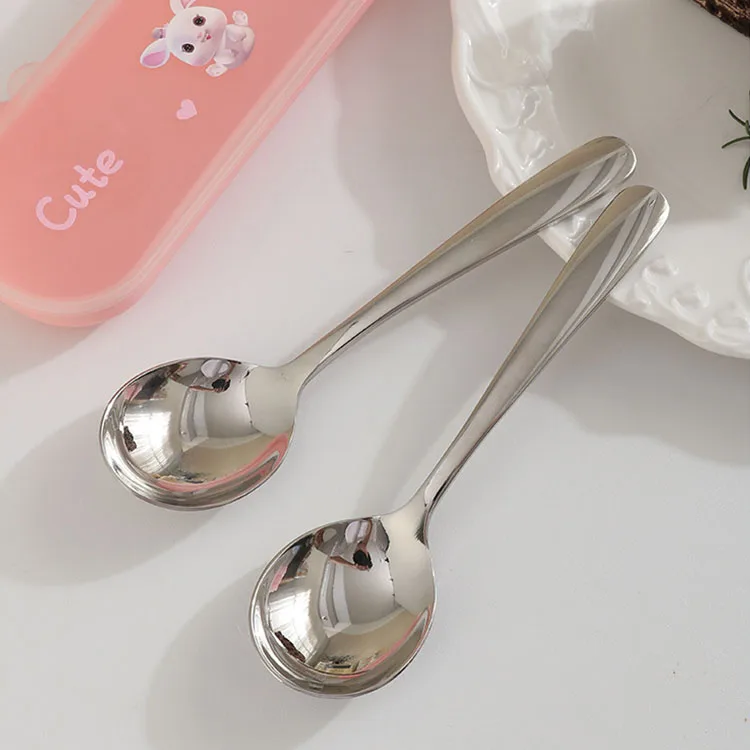 Low Price Stainless Steel Coffee Bar Accessories Ice Cream Cake Spoons Tablespoon Dessert Spoon