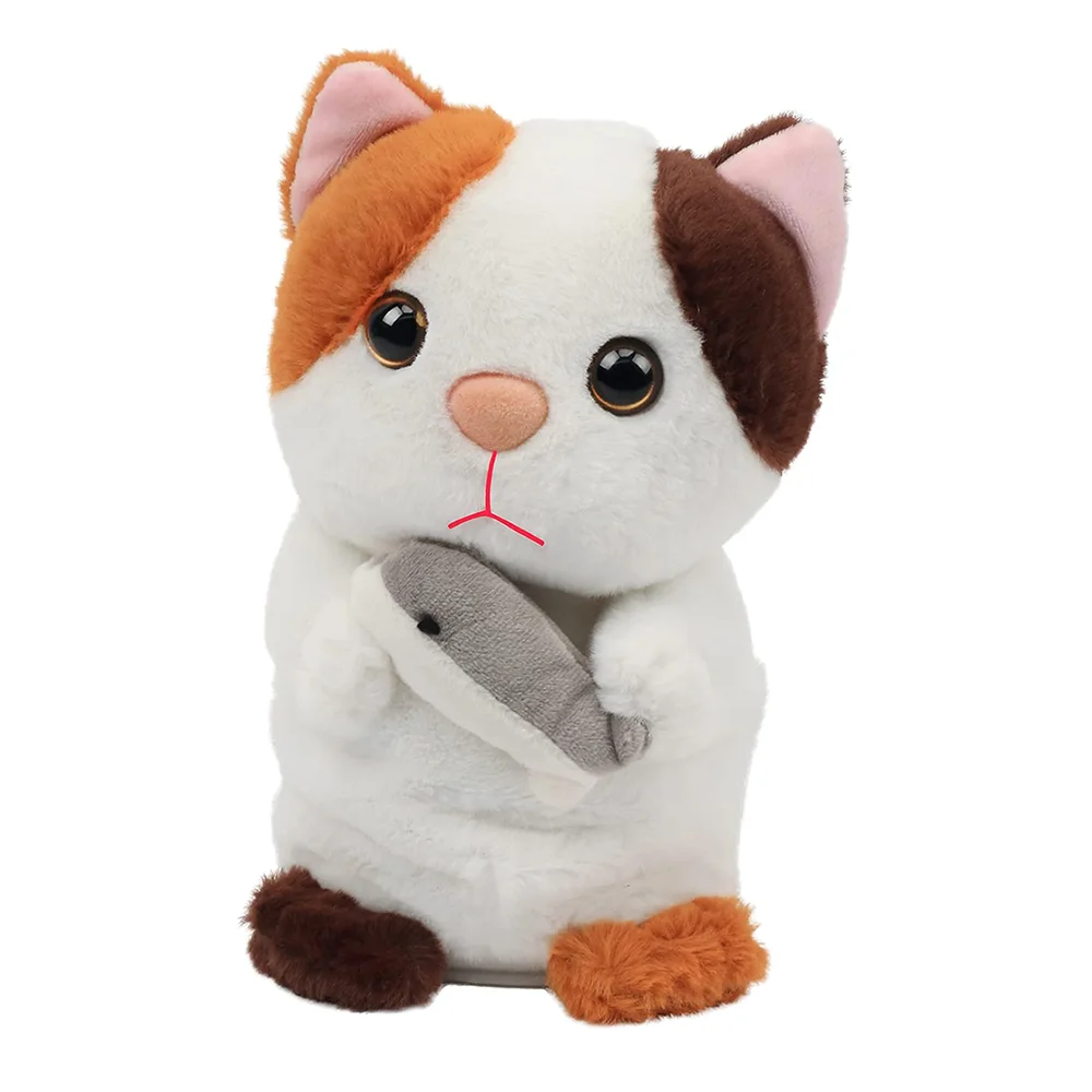 Talking Kitty Repeats What You Say Cat Interactive Animated Toy Kid Girl Boy Gifts 7 Inches Cute Animal Cat Stuffed Plush Toys