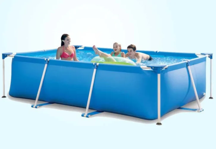 300*200*75 см albercas ПВХ Прямоугольная оправа Piscina для всей семьи на открытом воздухе надземный