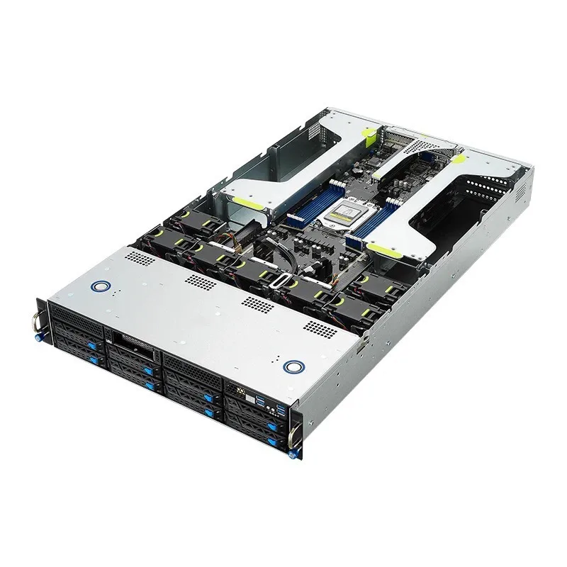 ESC4000A-E10 single-channel AMD EPYC deep learning host 2U rack-mounted GPU server