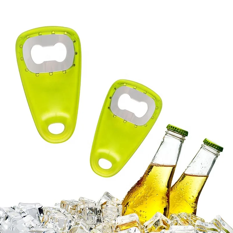 Top Selling Logo printing Stainless Steel Opener with Plastic Handle