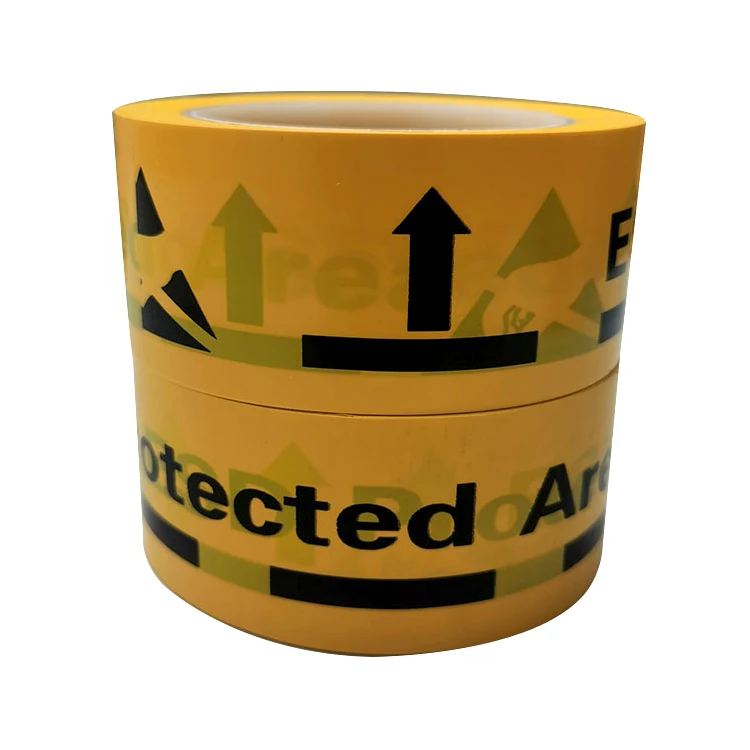 High Adhesive PVC Antistatic ESD Protected Area Warning Tape