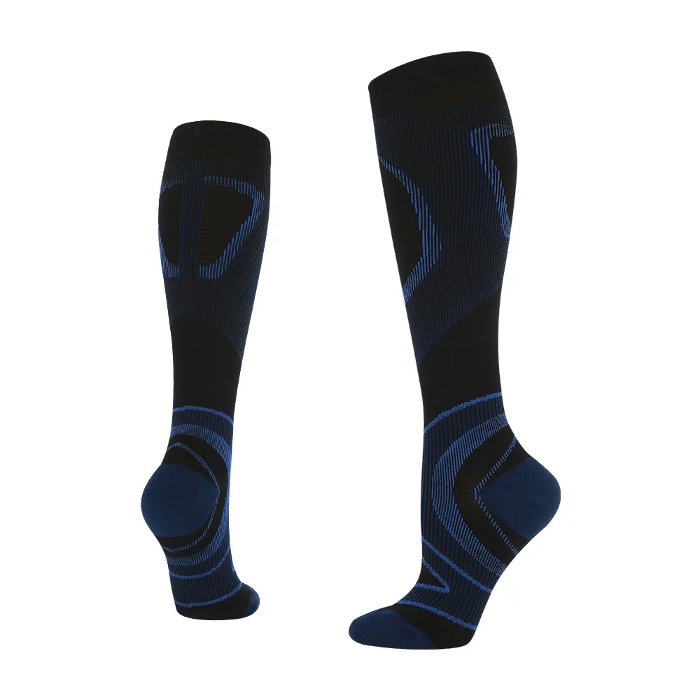 High Quality Adult Unisex Compression Long Running Basketball Football Sport White Socks