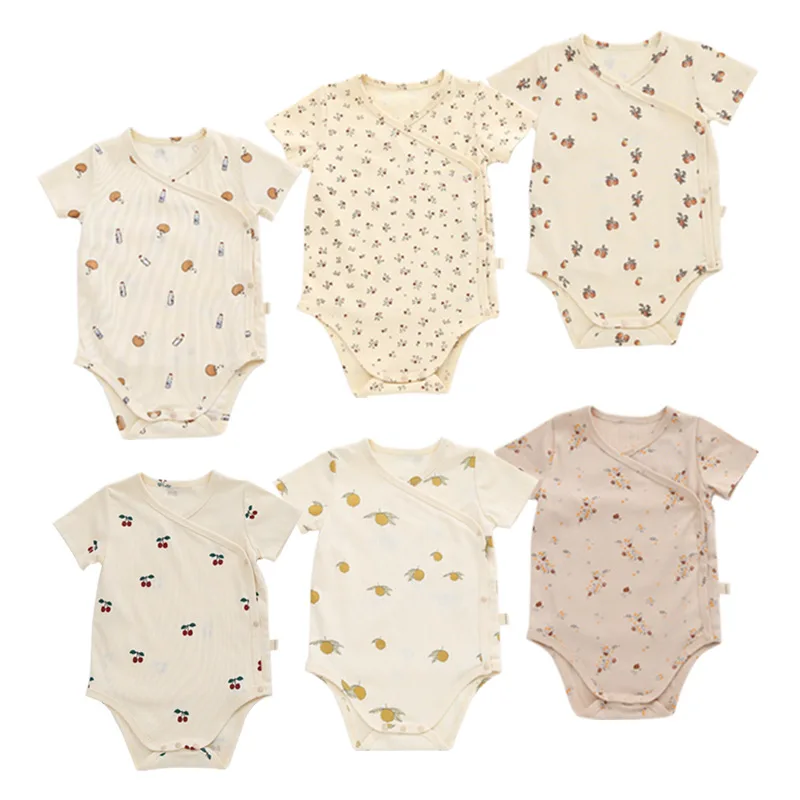 Baby Clothes Summer Style Jumpsuit Wholesale Newborn Muslim Baby Rompers Pelele Para Bebe Custom Short Sleeve Cute BAGE Unisex